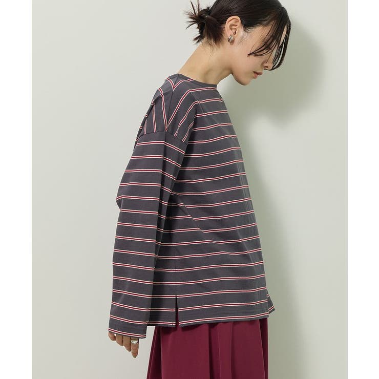グレー | ボーダーチュニック | Green Parks 