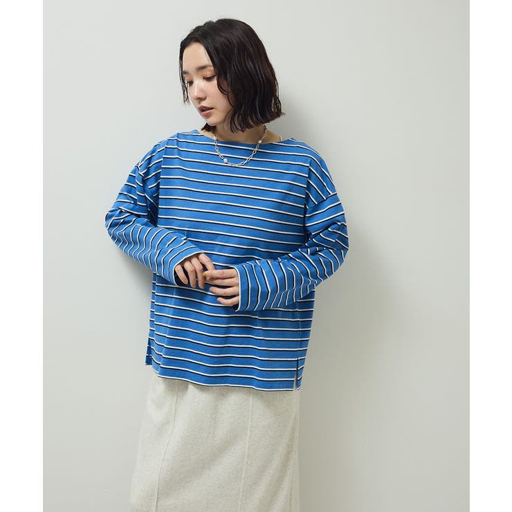 ブルー | ボーダーチュニック | Green Parks 