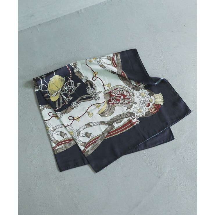 90cm ベルト柄スカーフ | Green Parks  | 詳細画像1 