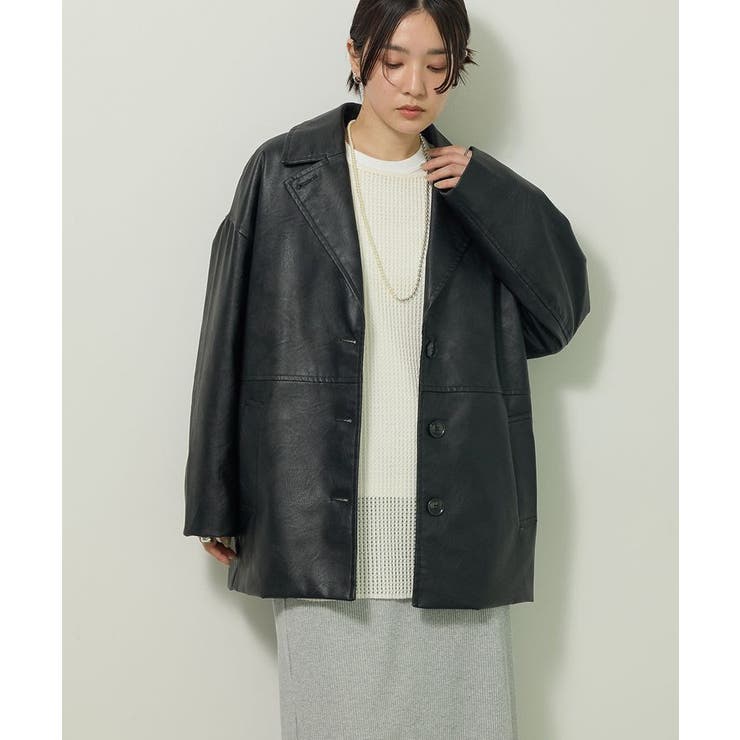 フェイクレザージャケット | Green Parks  | 詳細画像5 