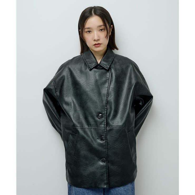 フェイクレザージャケット | Green Parks  | 詳細画像8 