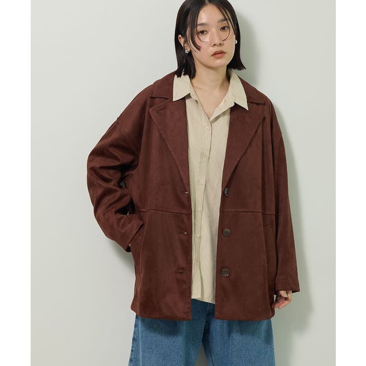 ブラウン | フェイクレザージャケット | Green Parks 