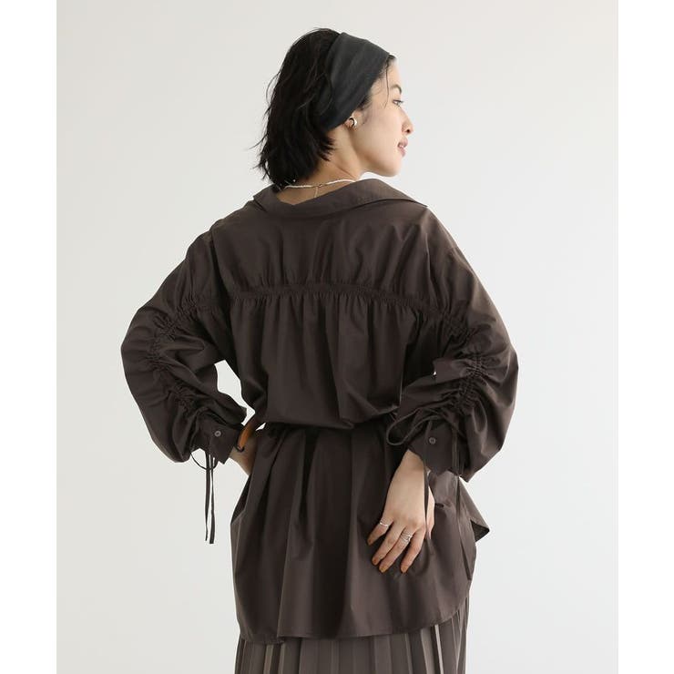 イージーケア袖シャーリングシャツ | Green Parks  | 詳細画像17 