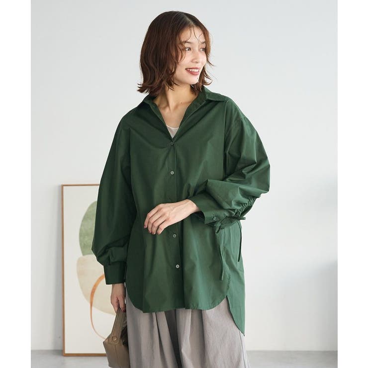 イージーケア袖シャーリングシャツ | Green Parks  | 詳細画像22 