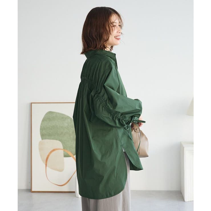 イージーケア袖シャーリングシャツ | Green Parks  | 詳細画像23 