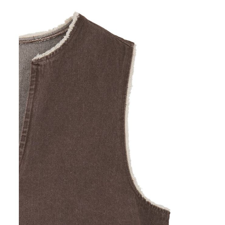 フリンジ付きデニムベスト | Green Parks  | 詳細画像29 