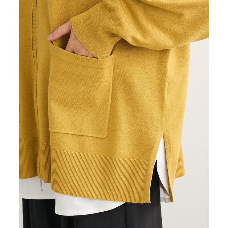 アンチピリングゆるzipカーディガン | Green Parks  | 詳細画像11 