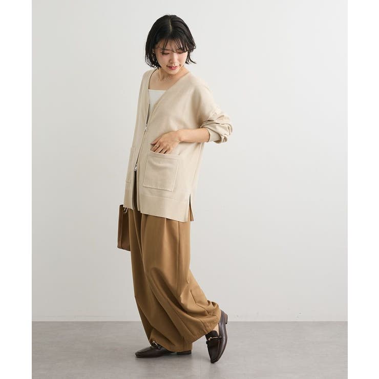 アンチピリングゆるzipカーディガン | Green Parks  | 詳細画像18 