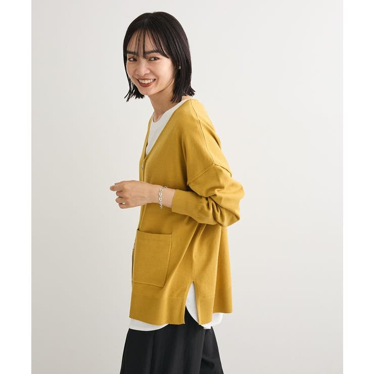 アンチピリングゆるzipカーディガン | Green Parks  | 詳細画像6 