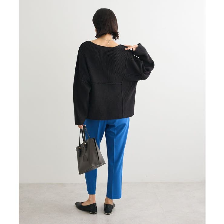 リブ切替Vネックニットプルオーバー | Green Parks  | 詳細画像17 