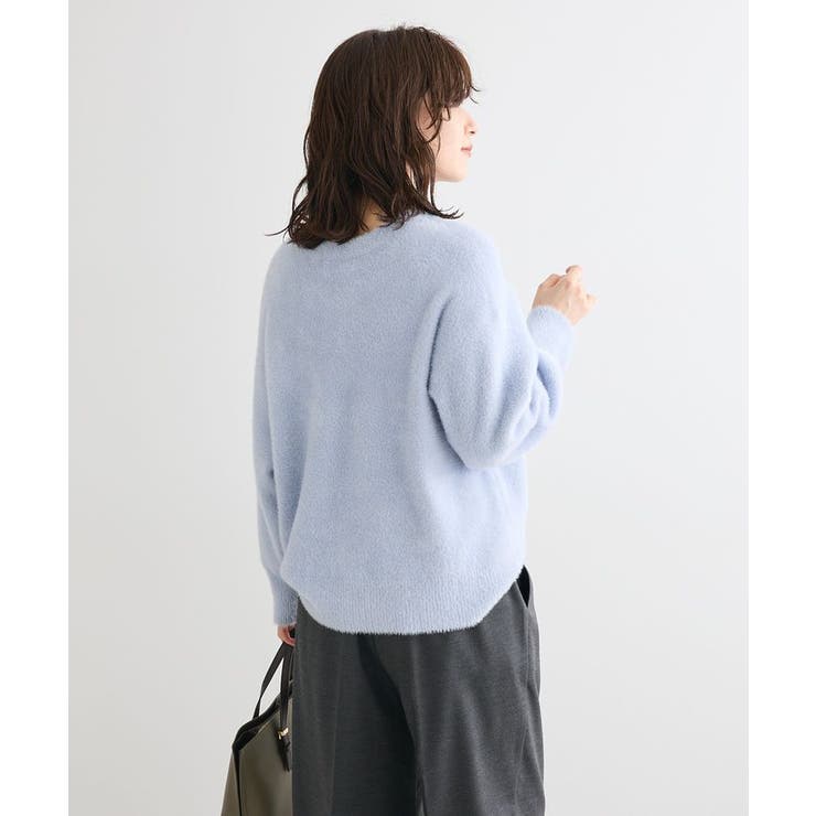 シャギークルーネックニットプルオーバー | Green Parks  | 詳細画像6 