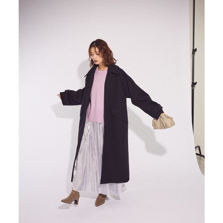 2WAYステンカラーロングコート | Green Parks  | 詳細画像8 