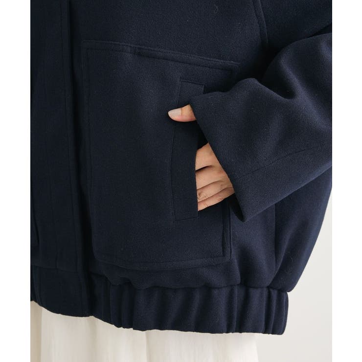 ニットフード付きウーリーブルゾン | Green Parks  | 詳細画像12 