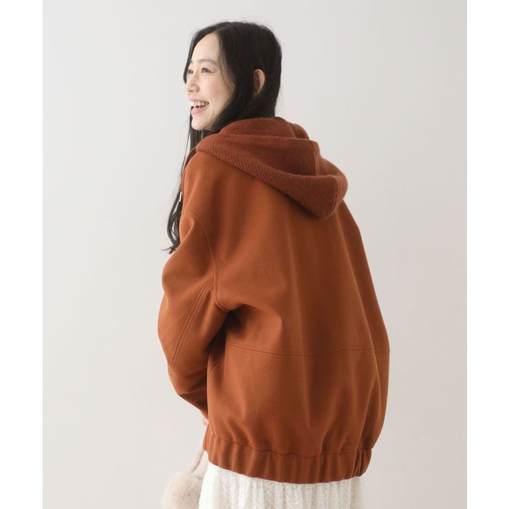 ニットフード付きウーリーブルゾン | Green Parks  | 詳細画像26 