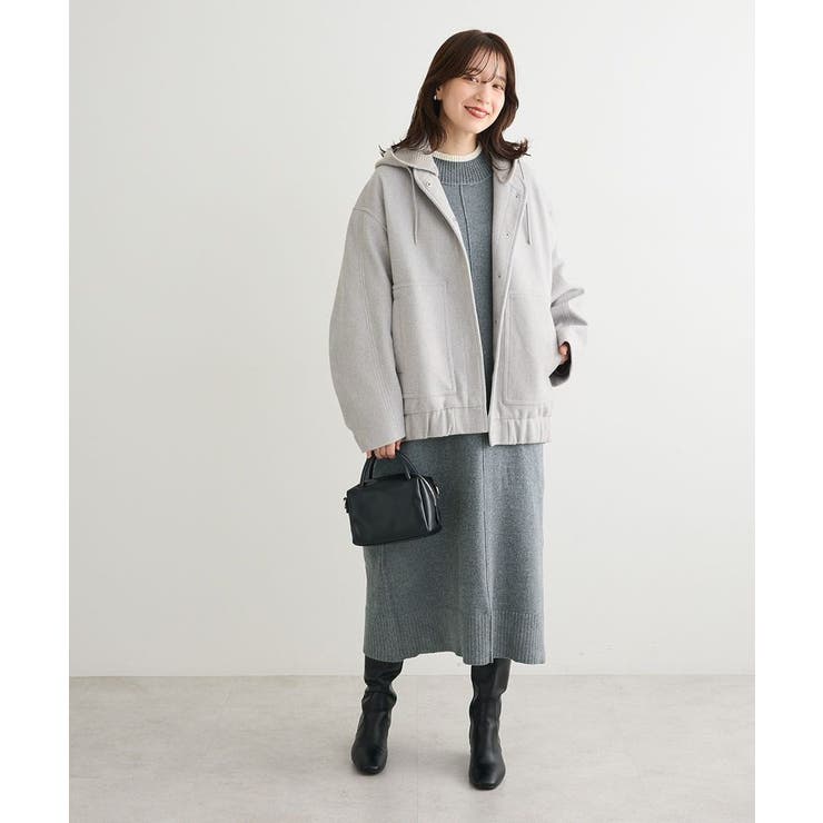 ニットフード付きウーリーブルゾン | Green Parks  | 詳細画像19 