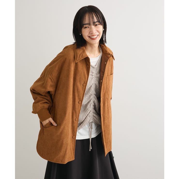 キャメル | コーデュロイ中綿CPO | Green Parks 