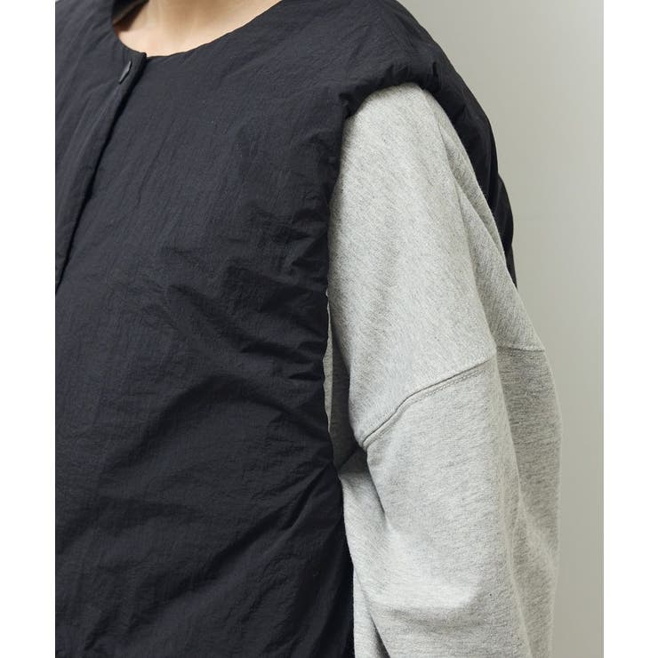 サイドZIP中綿コクーンベスト[品番：GRPW0050445]｜Green Parks