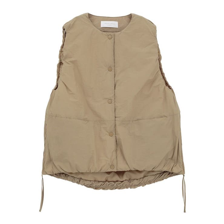 サイドZIP中綿コクーンベスト[品番：GRPW0050445]｜Green Parks