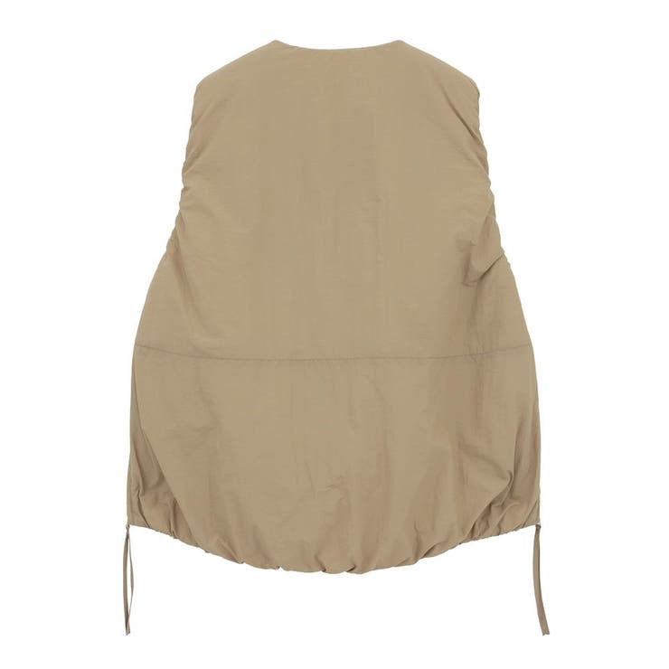 レディース コクーンシェイプ ノーカラー ベスト レディース コクーンシェイプ ノーカラー ベスト