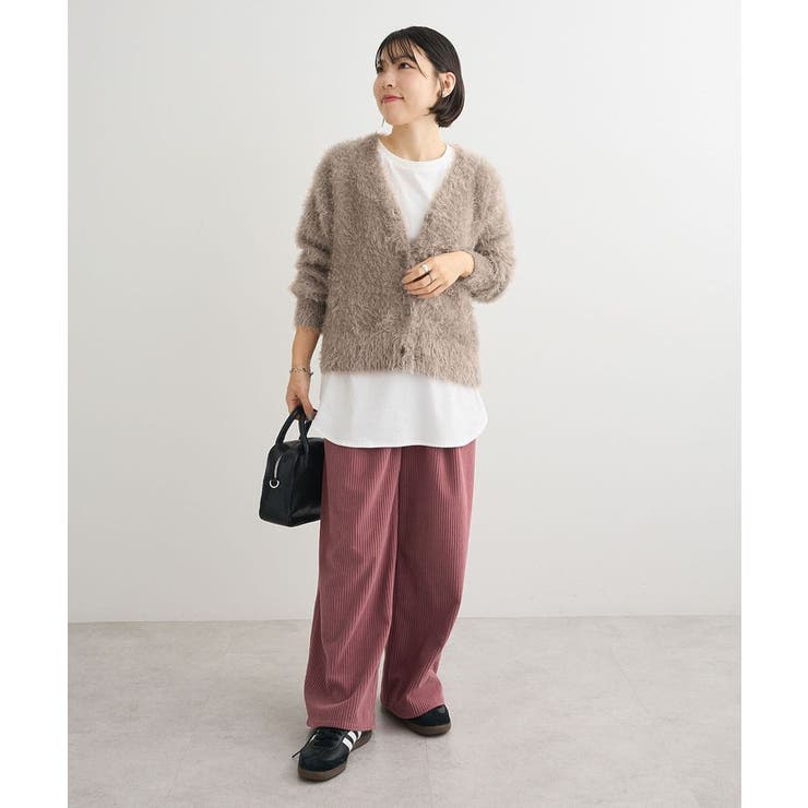 シャギーVネックカーディガン | Green Parks  | 詳細画像19 