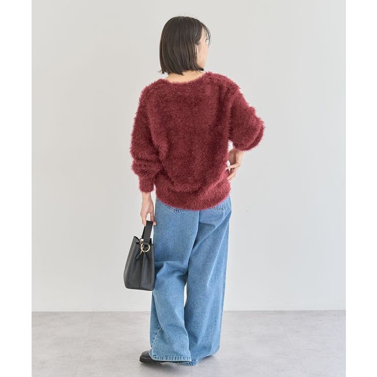 シャギーVネックカーディガン | Green Parks  | 詳細画像22 