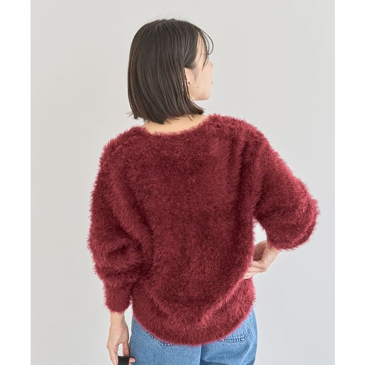 シャギーVネックカーディガン | Green Parks  | 詳細画像25 