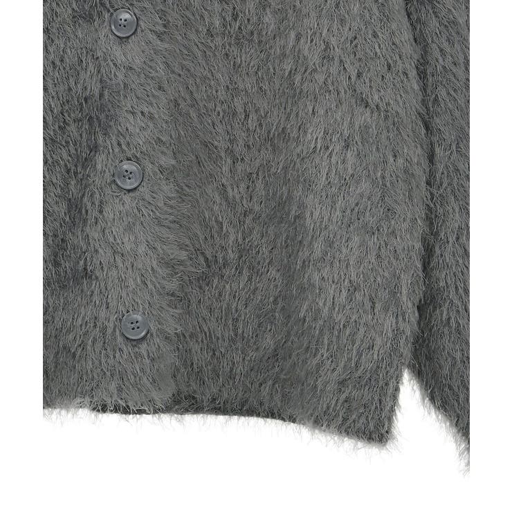 シャギーVネックカーディガン | Green Parks  | 詳細画像34 