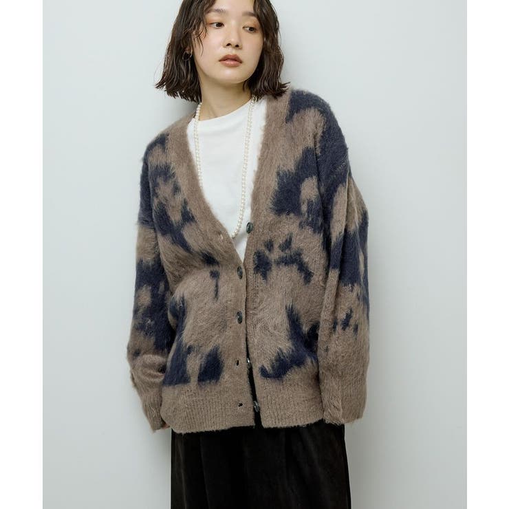 アニマル柄カーディガン | Green Parks  | 詳細画像6 