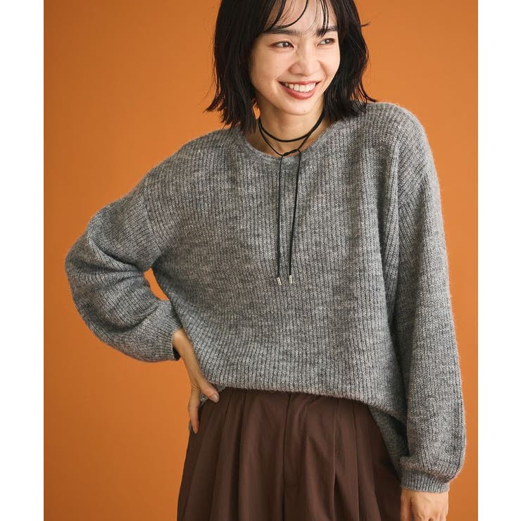 シアーゆったりニットプルオーバー | Green Parks  | 詳細画像1 