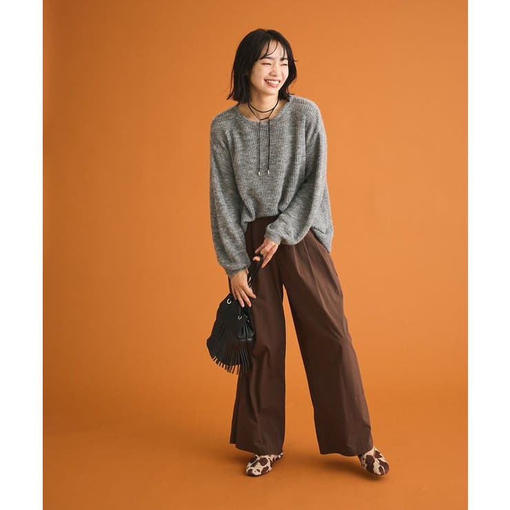 シアーゆったりニットプルオーバー | Green Parks  | 詳細画像2 