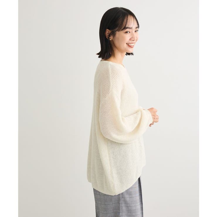 シアーゆったりニットプルオーバー | Green Parks  | 詳細画像32 