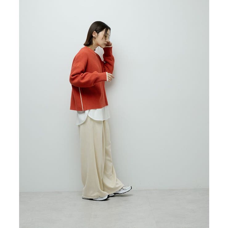 かのこ編モックネックニットプルオーバー | Green Parks  | 詳細画像3 