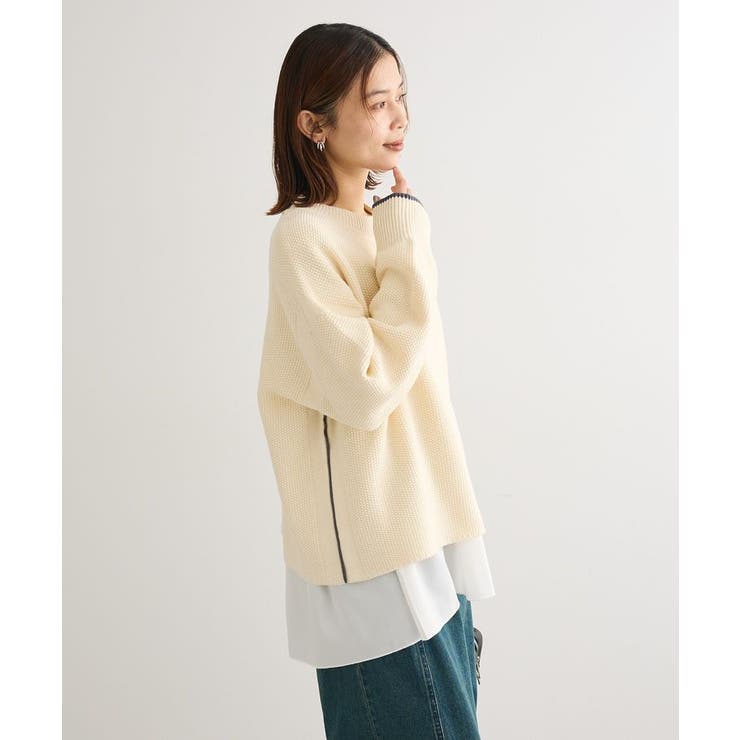 かのこ編モックネックニットプルオーバー | Green Parks  | 詳細画像30 