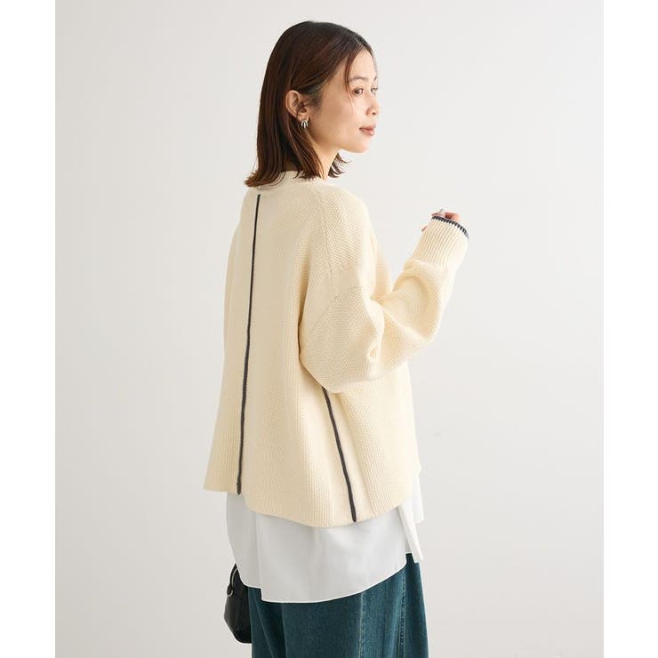 かのこ編モックネックニットプルオーバー | Green Parks  | 詳細画像31 