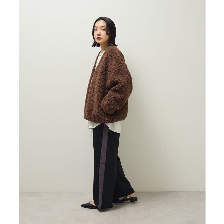 Vネックボアカーディジャケット | Green Parks  | 詳細画像3 