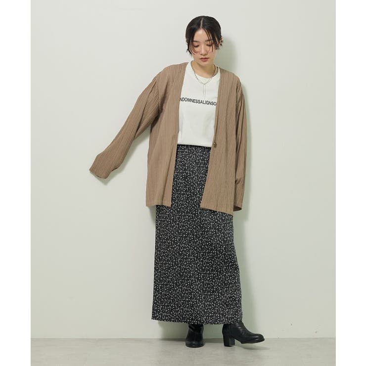 すっきり見えシルエットサテンナロースカート | Green Parks  | 詳細画像2 