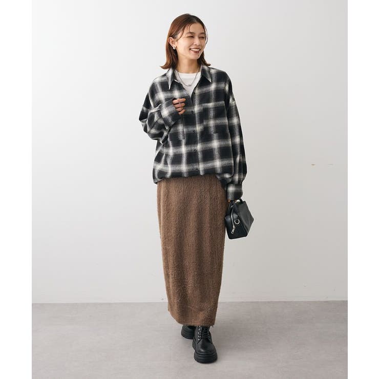 楽ちんシャギーIラインスカート | Green Parks  | 詳細画像10 