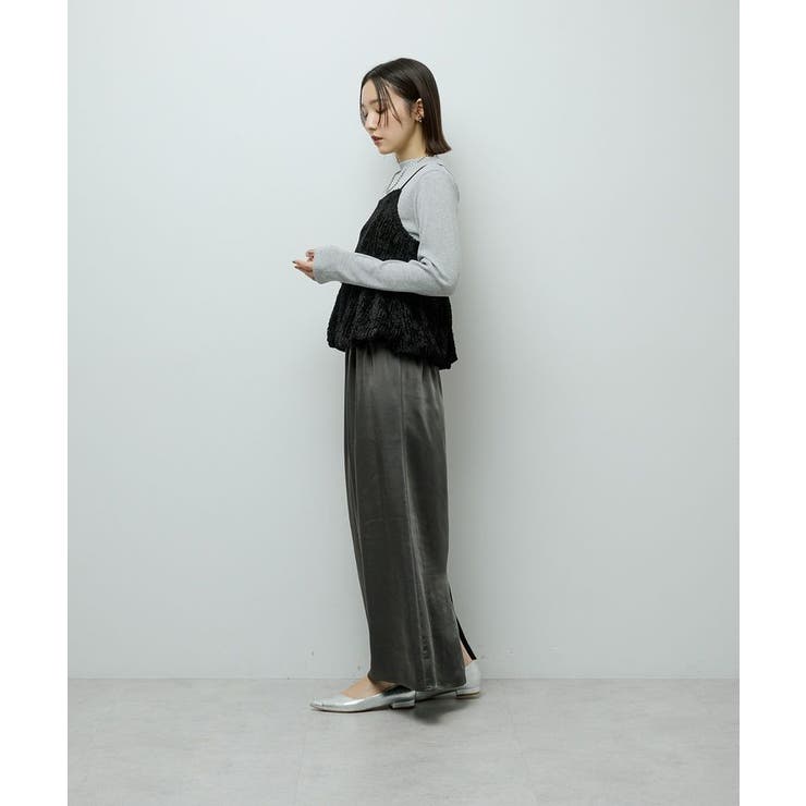 表面感ベロアバルーンキャミビスチェ | Green Parks  | 詳細画像13 