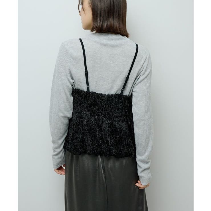 表面感ベロアバルーンキャミビスチェ | Green Parks  | 詳細画像18 