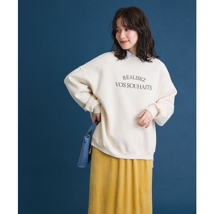 裏起毛ルーズサイズロゴプルオーバー | Green Parks  | 詳細画像4 