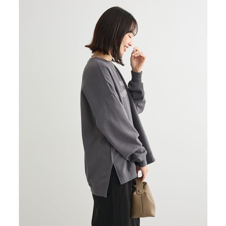 裏起毛ルーズサイズロゴプルオーバー | Green Parks  | 詳細画像10 