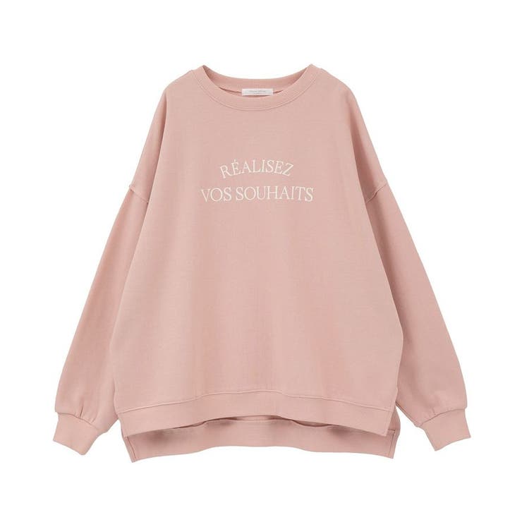 ピンク | 裏起毛ルーズサイズロゴプルオーバー | Green Parks 