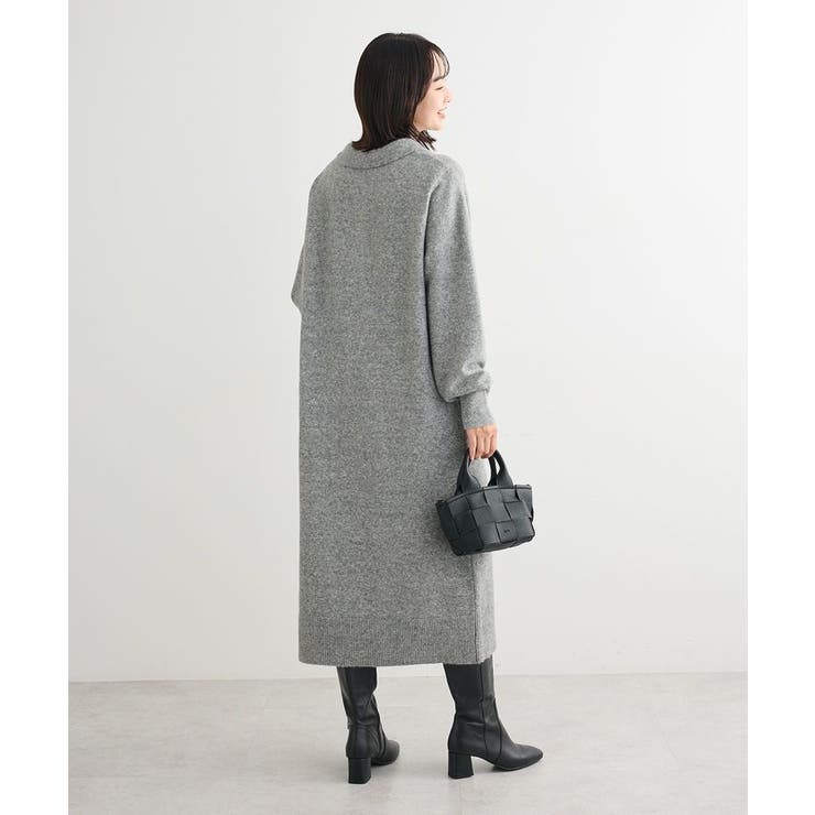 金釦ポロシャツニットワンピース | Green Parks  | 詳細画像7 