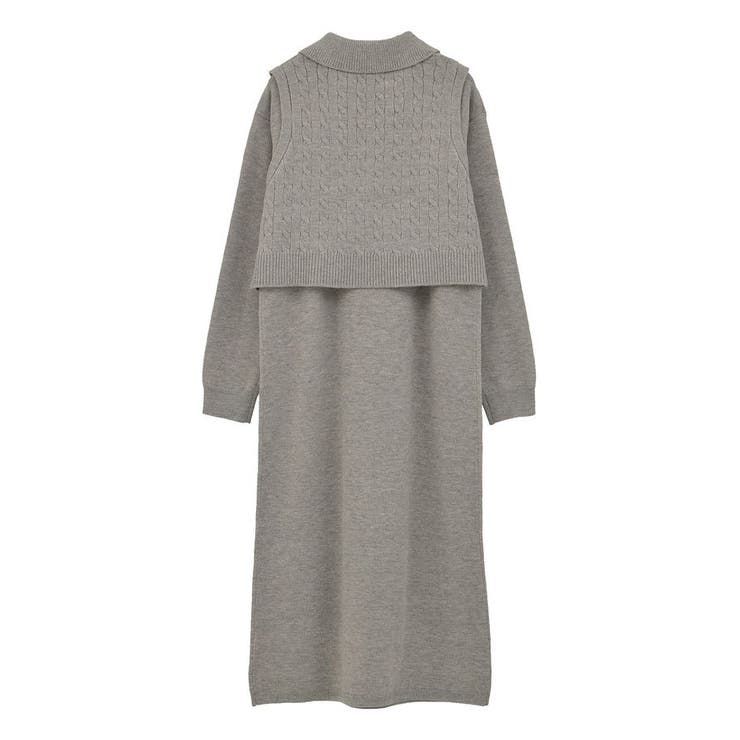 SET2点ケーブルベスト+ニットワンピース | Green Parks  | 詳細画像23 