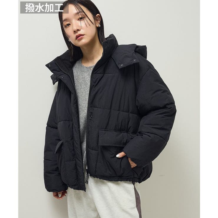 ブラック | ライトファイバーフーディブルゾン | Green Parks 