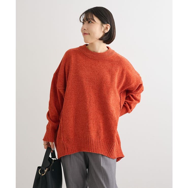 リラックスモールニットチュニック[品番：GRPW0051044]｜Green Parks