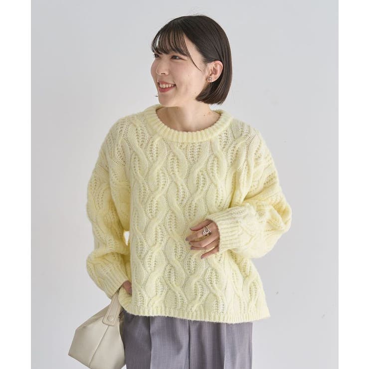 ふわふわケーブルニットプルオーバー | Green Parks  | 詳細画像35 