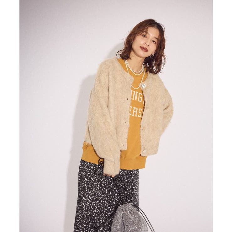 起毛シャギーカーディガン | Green Parks  | 詳細画像10 