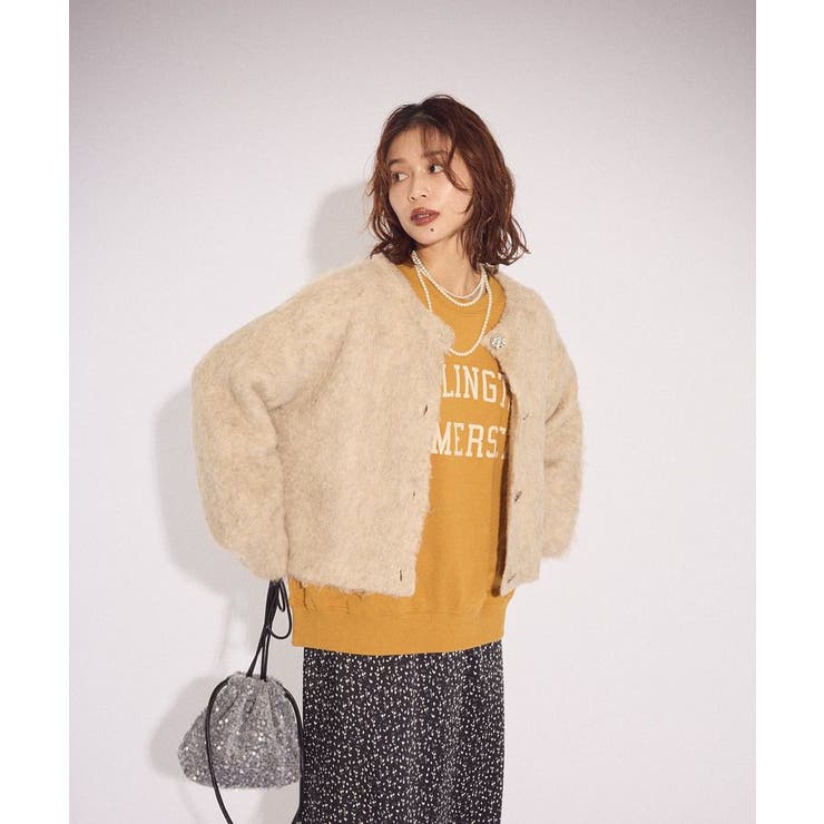 起毛シャギーカーディガン | Green Parks  | 詳細画像12 