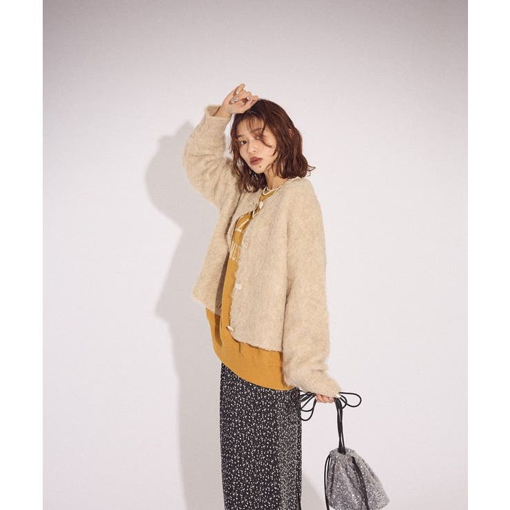 起毛シャギーカーディガン | Green Parks  | 詳細画像13 